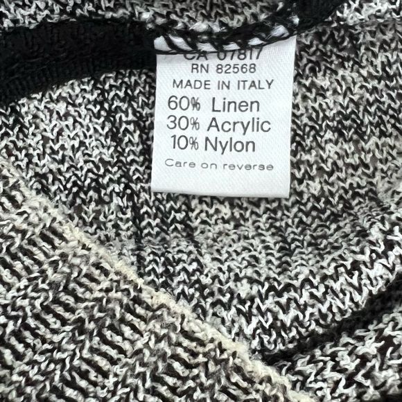 Pronto-Uomo Mens Sz XL Pullover Crewneck Sweater Linen Blend Geometric Print - Picture 7 of 7